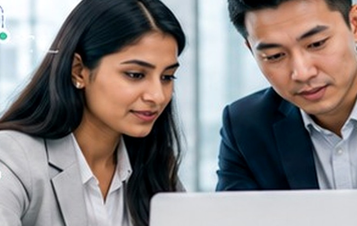 Professionals reviewing employment information
